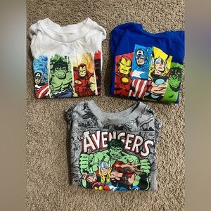 3 Marvels tshirts